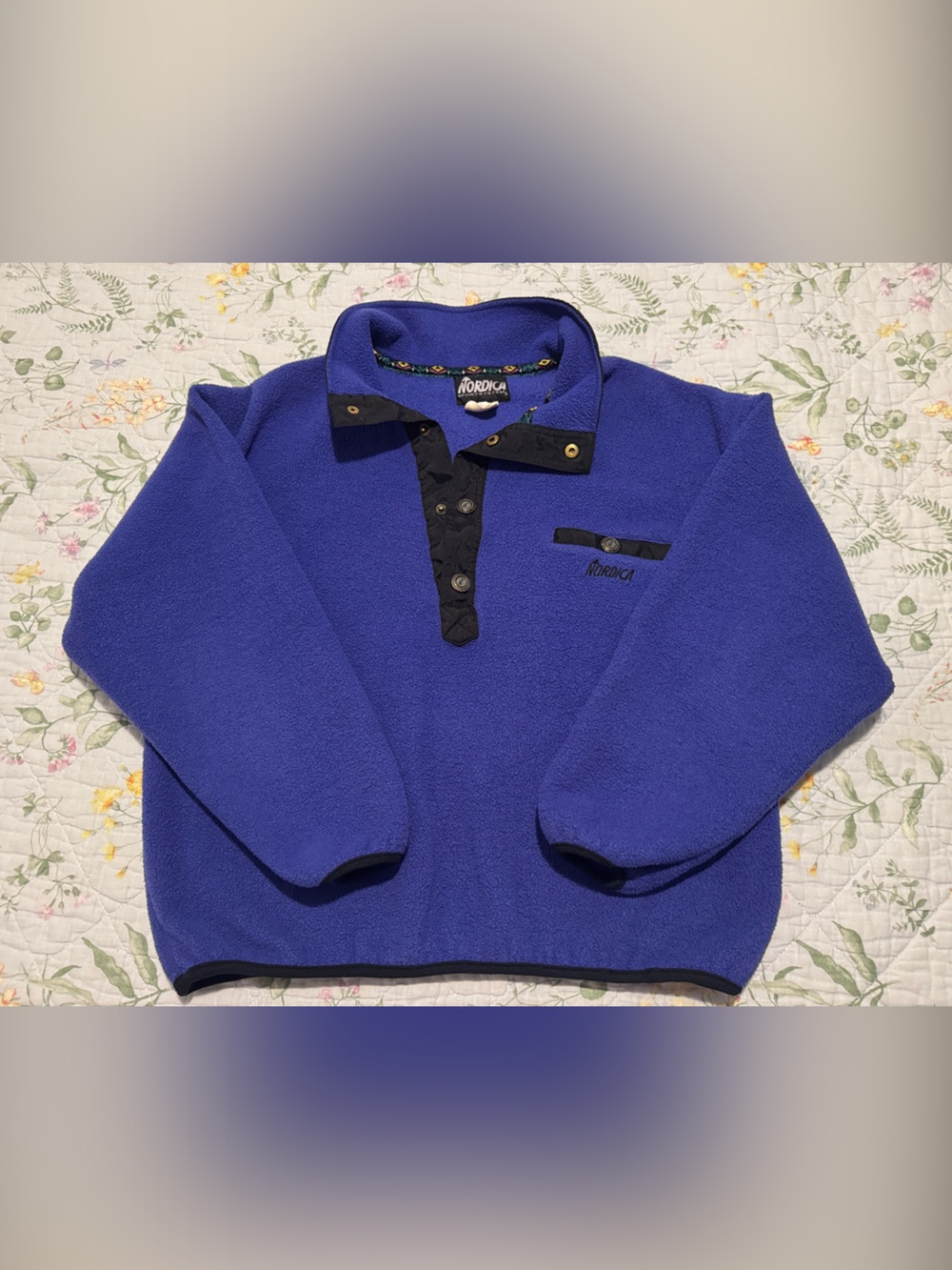 Nordica Women's Royal Purple Fleece Pullover Cowl Vintage L